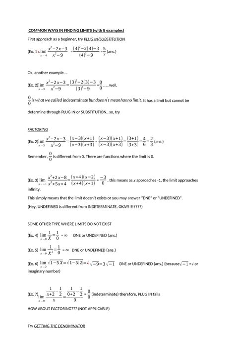 Image result for Math Limits Tricks