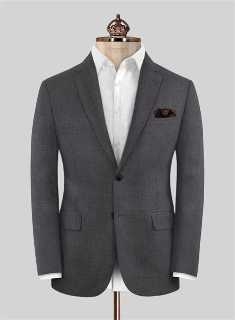 Bristol Nailhead Dark Gray Jacket – StudioSuits