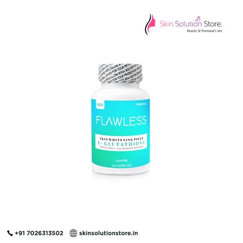 Flawless L-Glutathione Skin Whitening Capsules (30) – Skin Solution Store