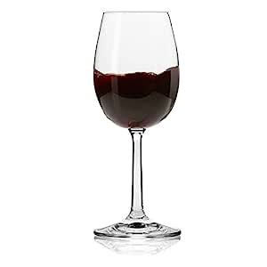 Buy Krosno Europe Non-Lead Crystal-Clear Glass, Basic Red Wine, 250 Ml ...
