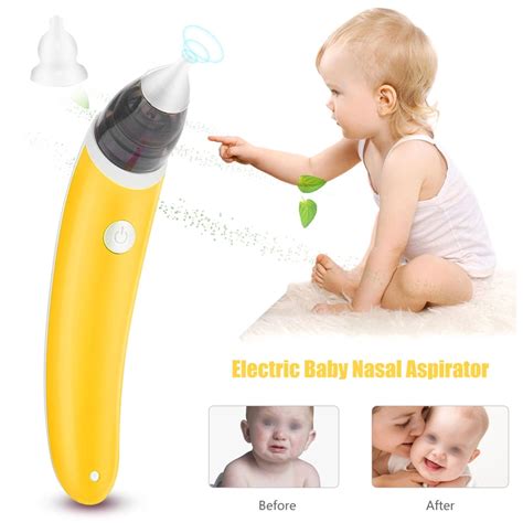 Buy Akozon 2 Colors Electric Baby Nasal Aspirator Nose Cleaner Snot ...