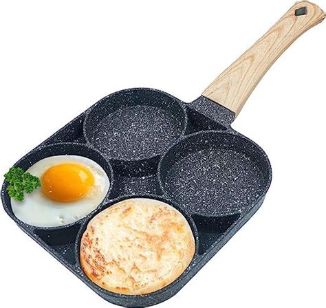 Buy Simxen Egg Frying Pan Nonstick Pancake Pans 4-Cups Cookware Pancake ...