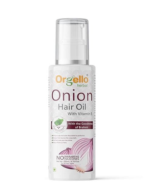 Buy Orgello Herbal Onion Hair Oil for Hair Growth & Hair Fall Control ...