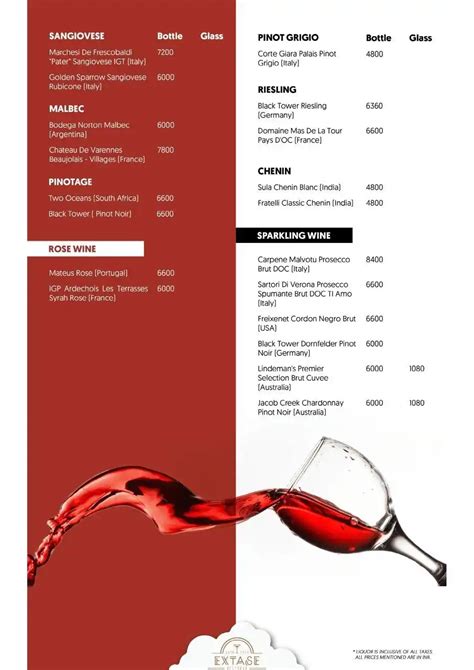Menu of Scallion, Guindy, Chennai