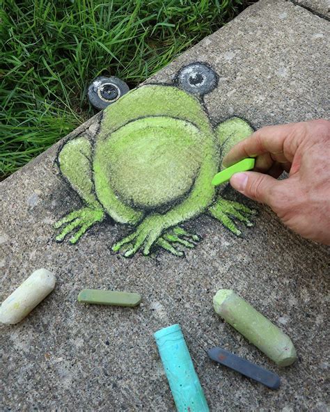 Forest Sidewalk Chalk Art