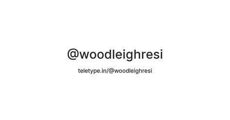 @woodleighresi — Teletype
