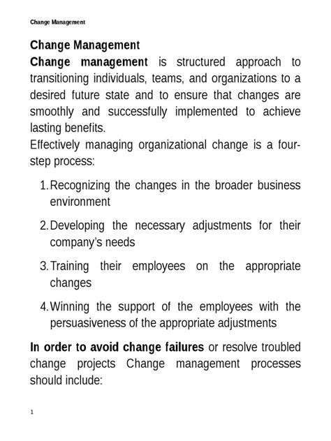 Image result for Change Management Module PDF