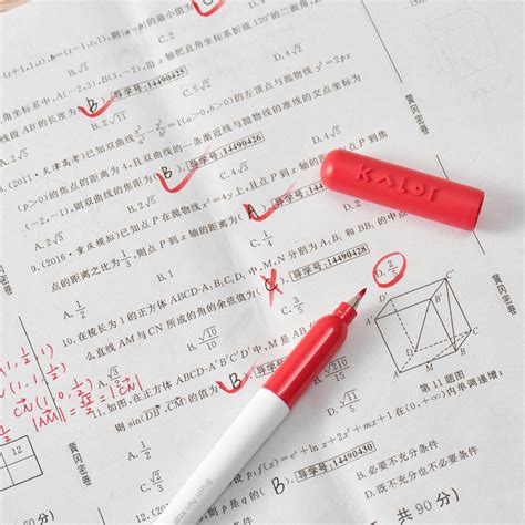 Kaco Red Pen Set- Pack of 5 - SCOOBOO - Kaco