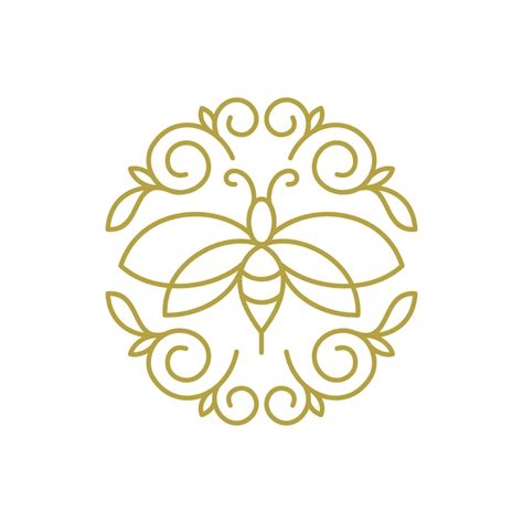 Decorative abstract bee illustration | Premium Vector