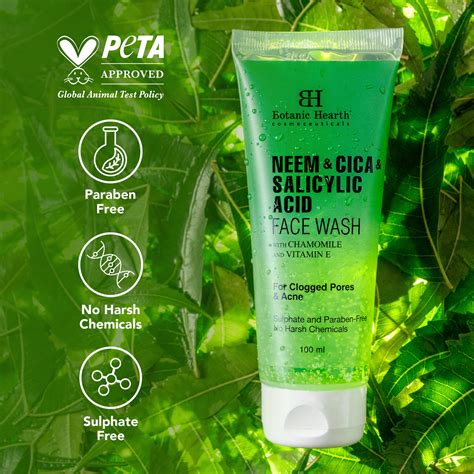 Neem, Cica & Salicylic Acid Face Wash, 100ml – Botanic Hearth