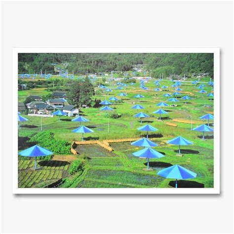 Christo And Jeanne-Claude Umbrellas Handsigned Print