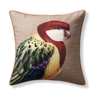 New York Botanical Garden Parakeet Indoor/Outdoor Pillow | Frontgate