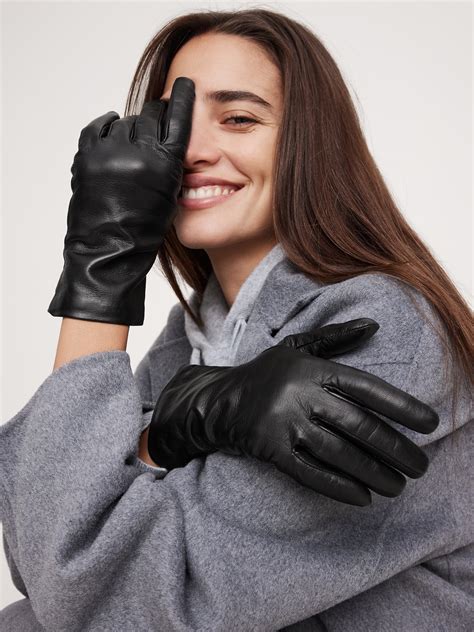Cashmere-Lined Leather Gloves | Banana Republic
