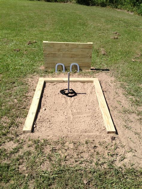 Backyard Horseshoe Pit Dimensions at Jesse Gillespie blog