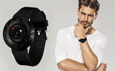 Acnos® Premium Black Dial Uniq Design with Latest Trand Synthetic band ...