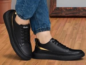 UMAV Umav Trendy Black Gold Party Sneakers For Men - Buy UMAV Umav ...