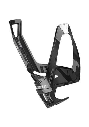 Elite Cannibal XC Bio-Based Cage – Black Glossy/White – United By Cycling