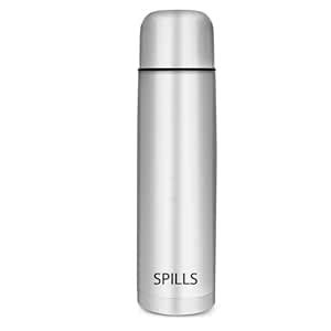 Spills Steel Water Bottle 500ml (Medium (2-4 Cups)) : Amazon.in: Home ...