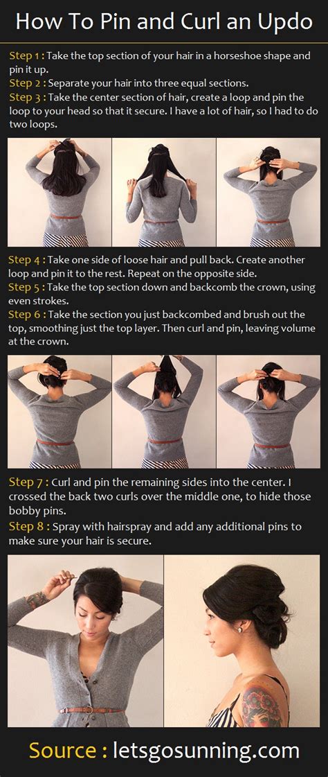 Image result for Pin Curl Updo Tutorial