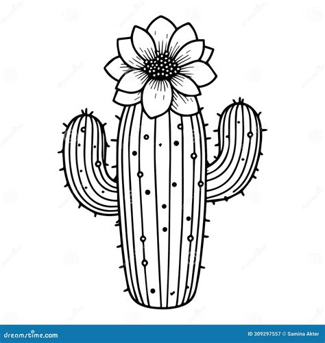 Cactus Coloring Page Potted Cactus Coloring Page | Free Printable