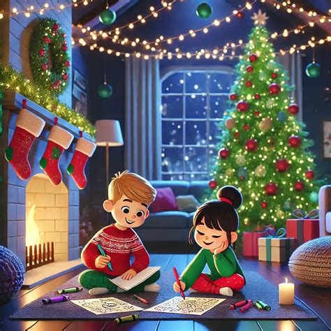 Dibujo de muñeco de nieve en Navidad para colorear