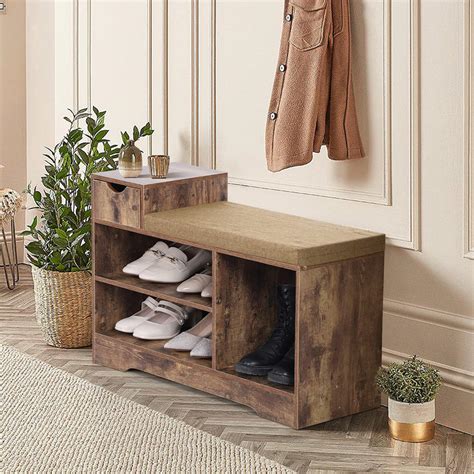 PHIVILLA PHI VILLA Shoe Bench Shoe Storage Bench Rustic Shoe India | Ubuy