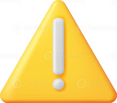 3D Yellow Exclamation Mark 35714881 PNG