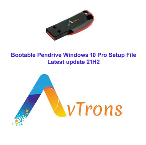 AvTrons_ Bootable Pendrive Win 10 pro and use Re-install repair ...
