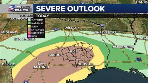 Thursday rain and storms: Isolated/scattered severe storms likely