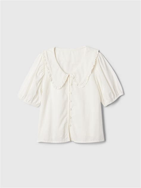 Kids Ruffle Collar Shirt | Gap