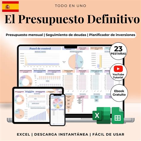 Monthly Budget in Spanish – Personal Annual Budget Template Excel ...