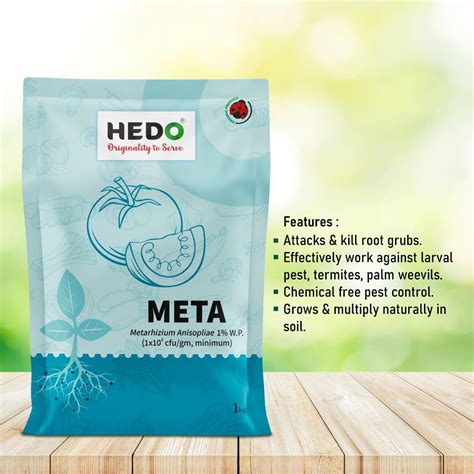 HEDO Metarhizium Anisopliae (1x10^8 CFU/gm) Bio-Organic (1kg) For Plan ...