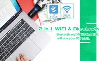 Wavenex Bluetooth + 5Ghz Dual Band Wifi Adapter for PC 1300 Mbps with ...