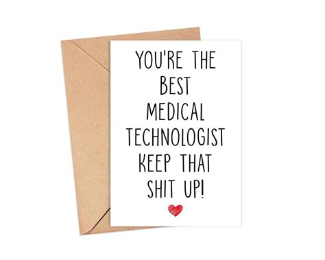 Emily gift You're The Best Medical Technologist Keep That Up - Medical ...