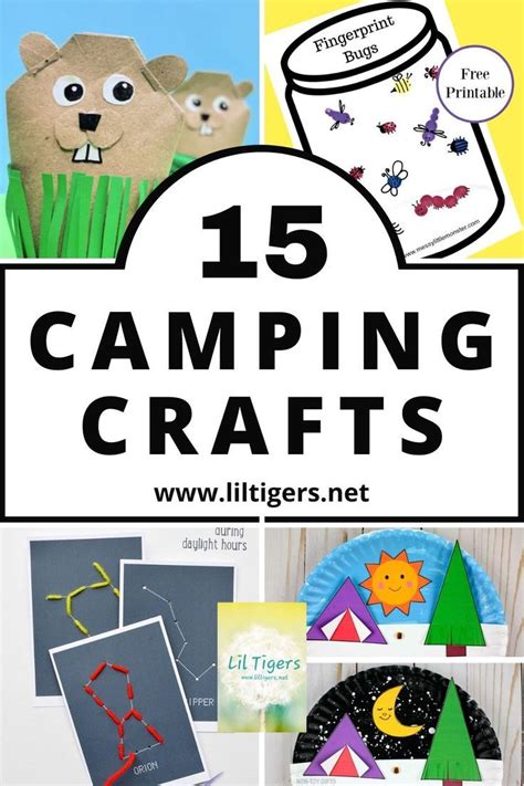 Kids Camping Crafts 的图像结果