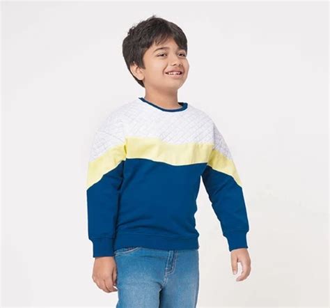 Ed-a-Mamma Sustainable Boys Color Block Sweatshirt