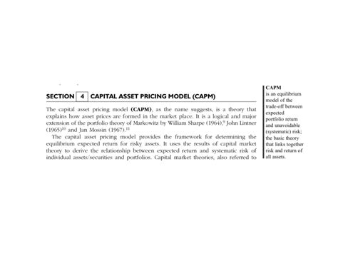 Capital Asset Pricing Model (CAPM) - Financial Management - Studocu
