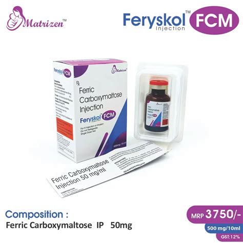 Ferric Carboxymaltose (500mg) – Feryskol FCM Injection