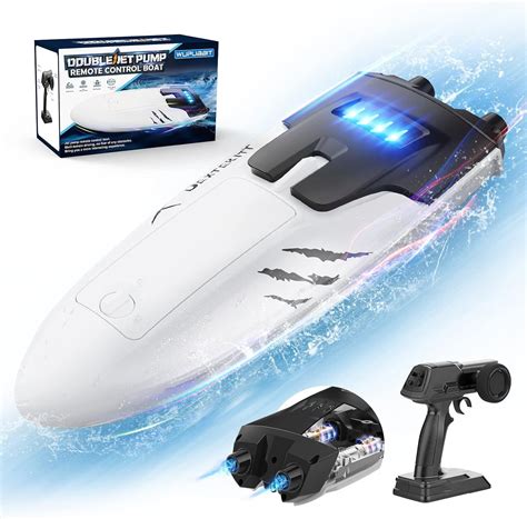Buy Double Jet Pump RC Boat, Built-in Propeller Remote Control Boat for ...