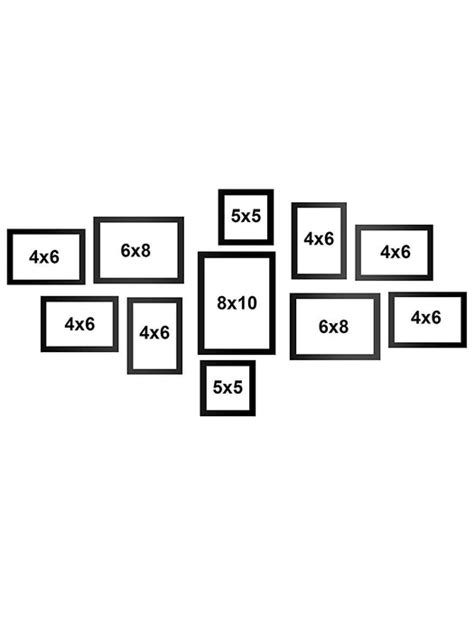 Small Boulevard Set of 11 Individual Wall Photo Frames Wall Decor Set ...
