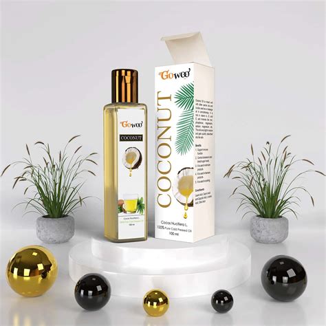 Buy GO WOO 100% PURE COCONUT CARRIER OIL SKIN CARE 100 ML Online & Get ...