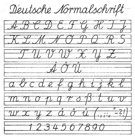 Cursive Alphabet German | AlphabetWorksheetsFree.com
