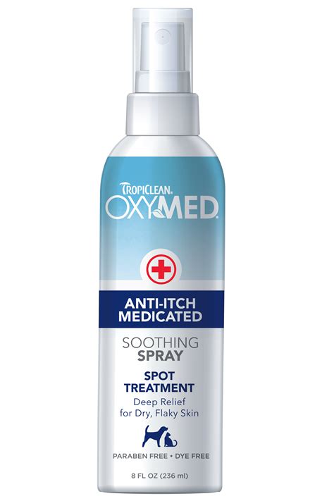 TropiClean OxyMed Anti-Itch Medicated Spray for Dogs and Cats ...