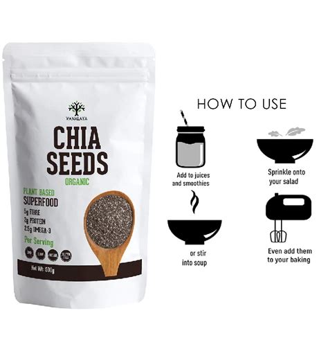 Vanalaya Raw Organic Chia Seeds