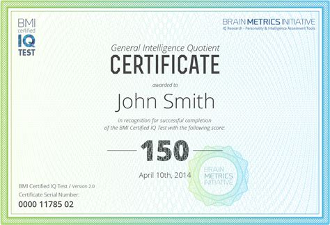The BMI™ Certified IQ Test | BMI Certified IQ Test