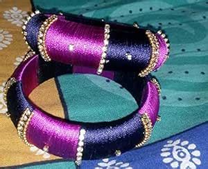 Buy Purple Plastic Traditional Bangle Set of 2 at Amazon.in