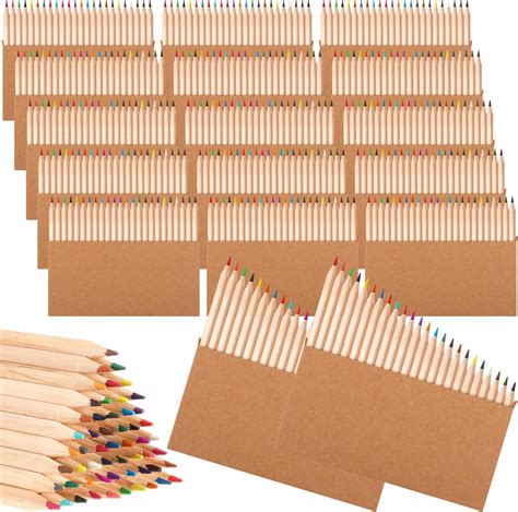 Amazon.com: Ireer 1200 Pcs 3.5 Inch Mini Colored Pencils Bulk 24 Colors ...