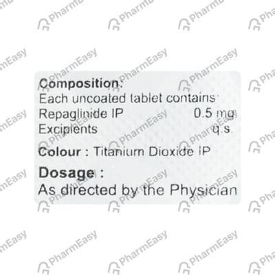 Repanza 0.5 MG Tablet (10): Uses, Side Effects, Price & Dosage | PharmEasy