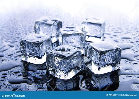 Melting ice cubes stock image. Image of freezing, melting - 7598367