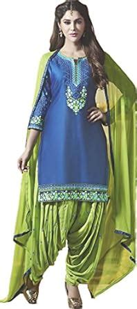 Buy Exotic India Jasmine-Green and Nautical-Blue Digital-Printed ...